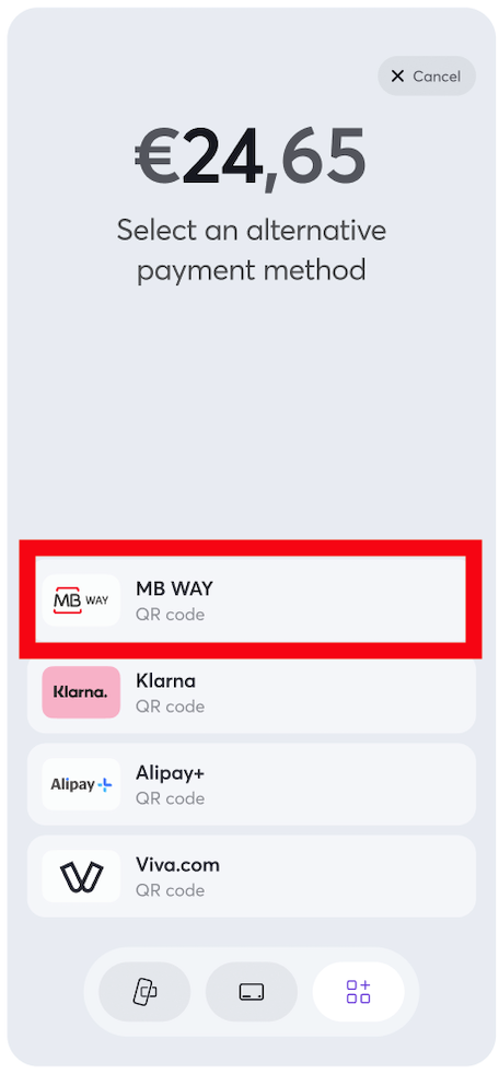 MB WAY QR (for POS) - User Journey - 1