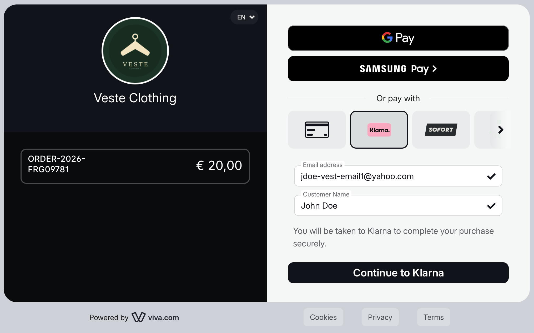 Smart Checkout with PayPal preselected