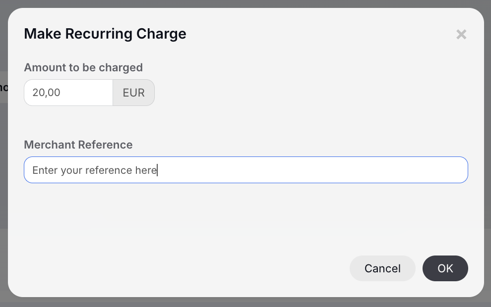 Payment notification - repeat payment