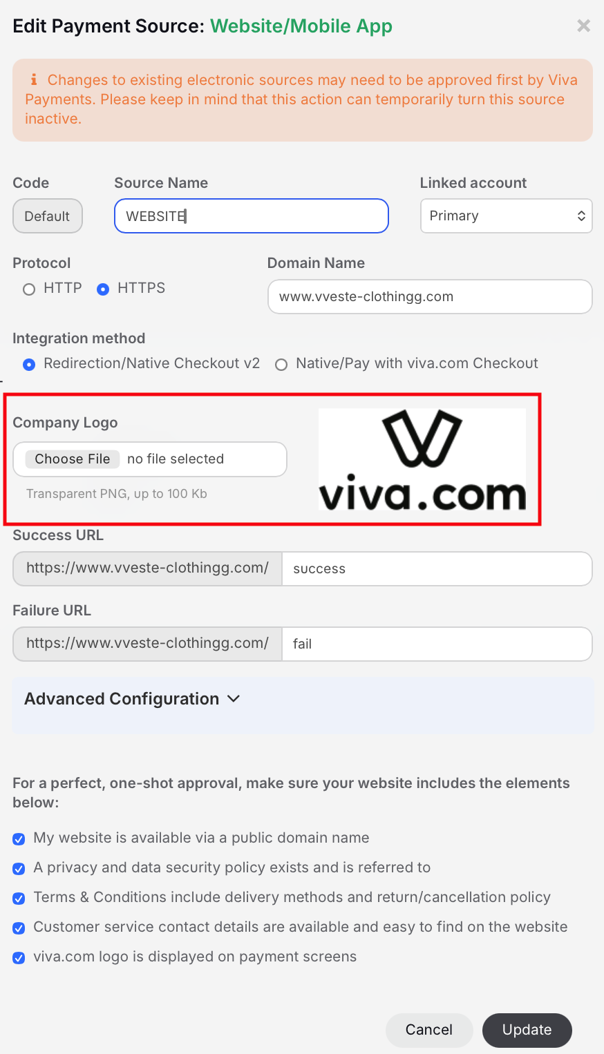 Edit Payment Source