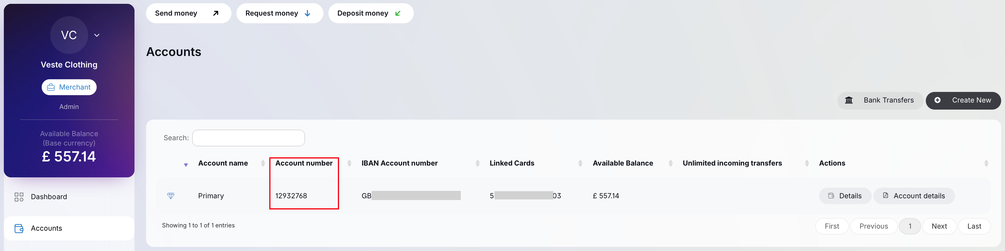 Find wallet IDs