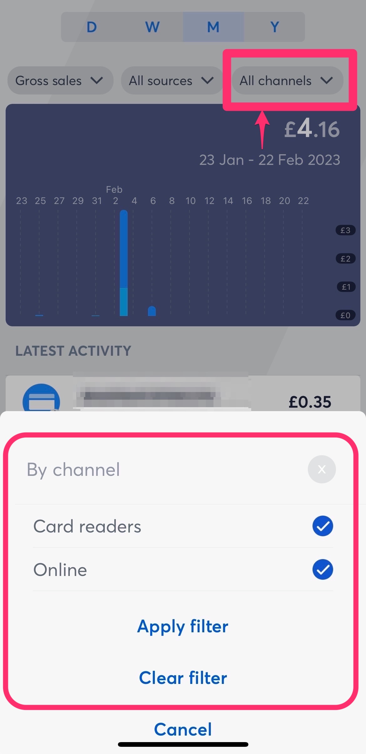 Banking app - sale transactions-4