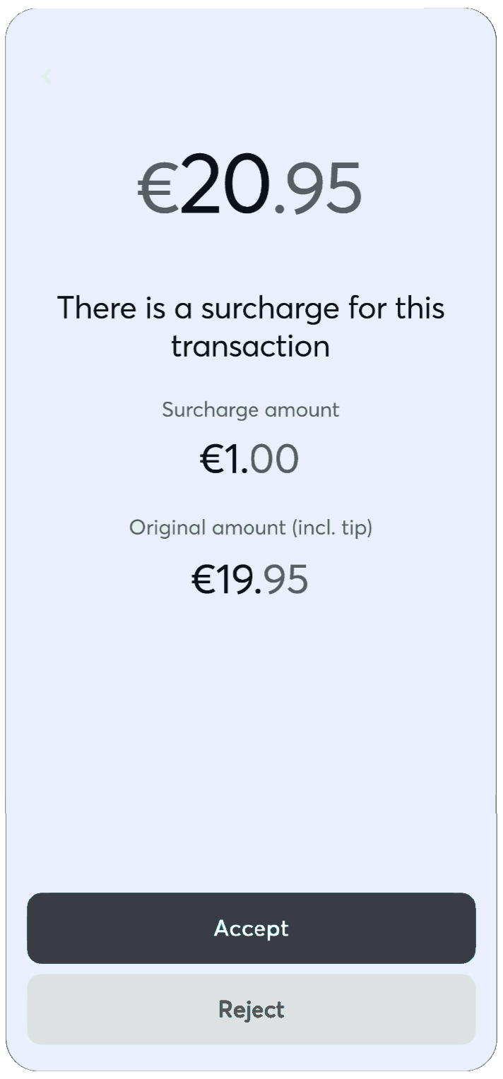 Surcharge - with tip