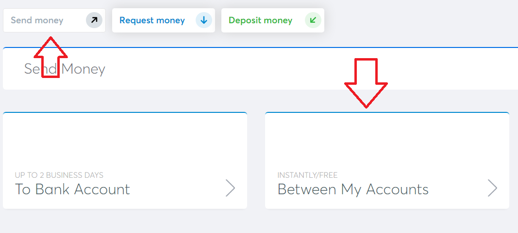 Transfer between accounts