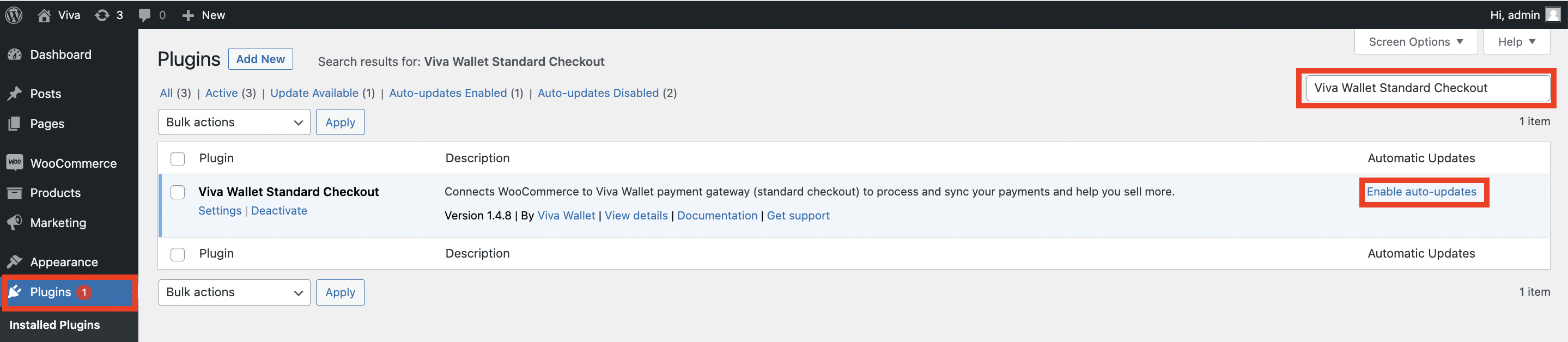 Viva Standard Checkout Plugin Configure